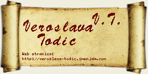 Veroslava Todić vizit kartica